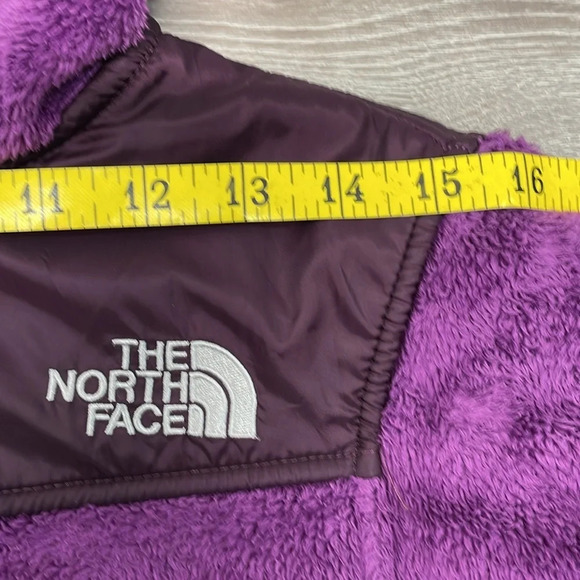 The North Face Oso Furry Fleece Hoodie Full Zip Berry Lacquer S - Picture 6 of 16